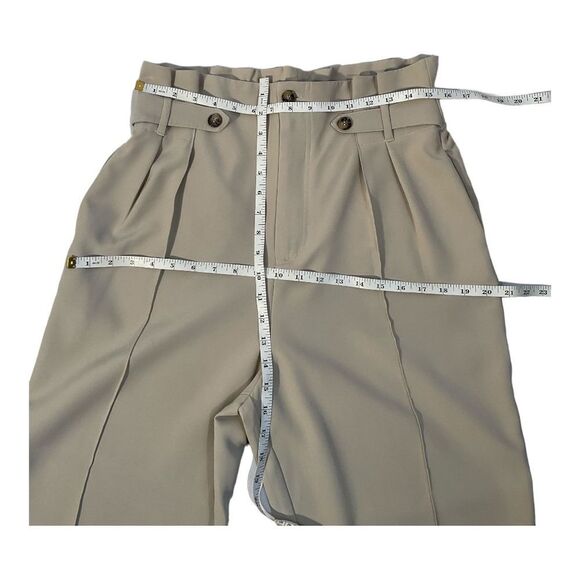 Sollinary Women’s Beige High Waist Cropped Tailored Pants Size Large - Picture 12 of 16